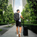 Mochila AirBag Verde Oliva Escuro + Sistema de vácuo integrado + Garrafa Inteligente + Bomba de ar portátil