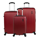 Kit mala de viagem ABS pequena 10kg, média e grande 4 rodas 360º Londres Swiss Move