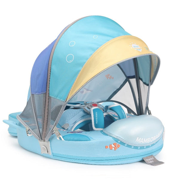 Boia Mambobaby Submarino Deluxe Edition Com Cauda e Proteção Solar FPU 50+ (3 meses a 3 anos)