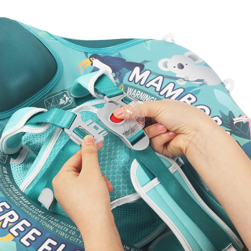 Boia Mambobaby Floresta Deluxe Edition Com Cauda e Proteção Solar FPU 50+ (3 meses a 3 anos)