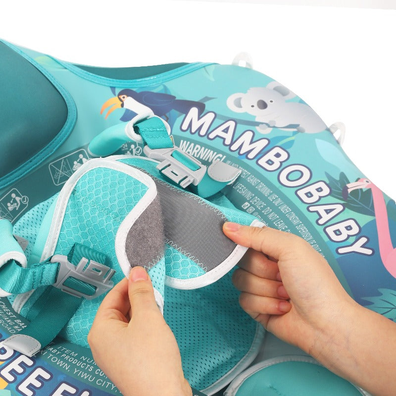 Boia Mambobaby Floresta Deluxe Edition Com Cauda e Proteção Solar FPU 50+ (3 meses a 3 anos)