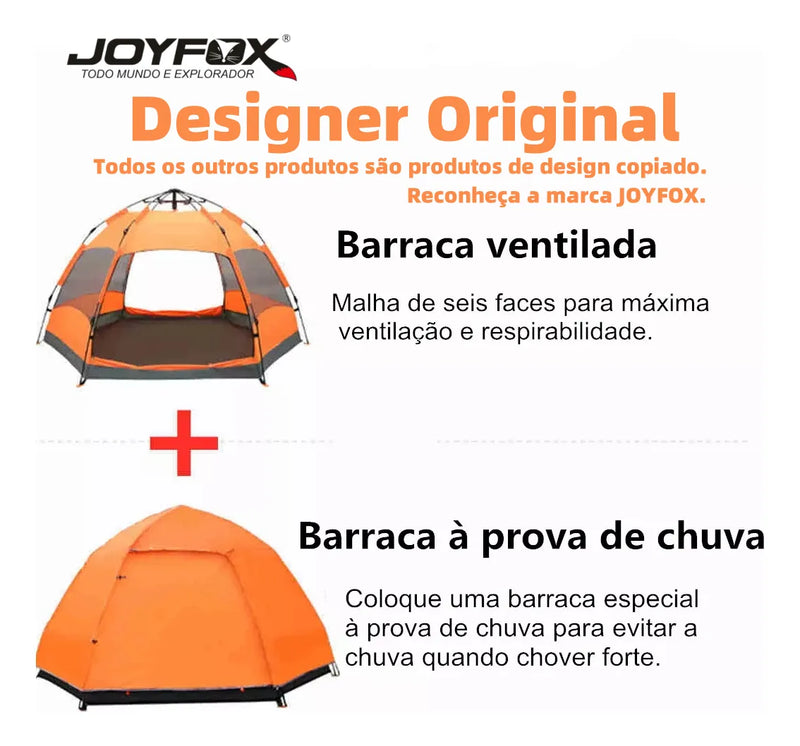 Barraca De Camping Acampamento impermeável  Automática Grande Para 5-8 lugares Pessoas