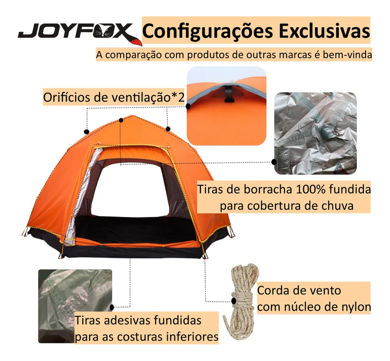 Barraca De Camping Acampamento impermeável  Automática Grande Para 5-8 lugares Pessoas