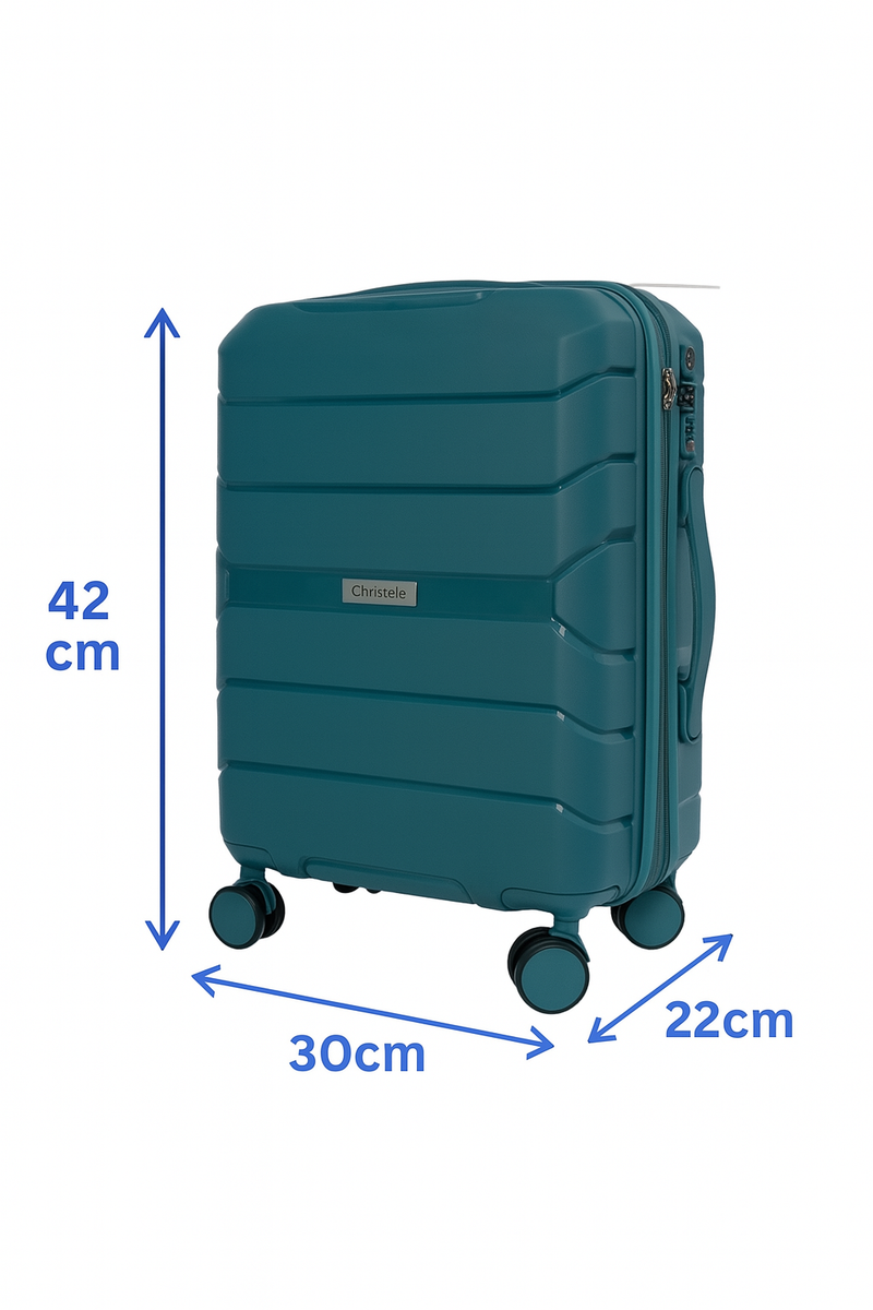 Mala de Viagem a Bordo 8kg em Polipropileno de Alta Resistência com Rodas 360°