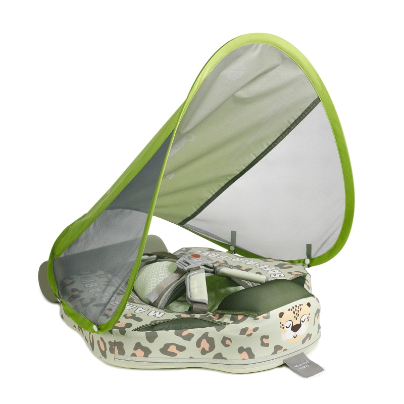 Boia MamboBaby Leopardo Com Cauda e Proteção Solar 3 meses a 3 anos