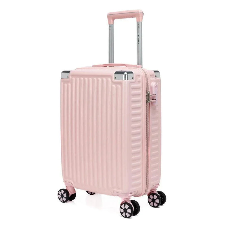 Mala de Bordo ABS 29L Lequeen Rosé com Cadeado Integrado