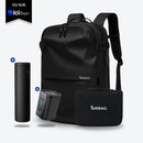 Mochila AirBag Preto Fosco + Sistema de vácuo integrado + Garrafa Inteligente + Bomba de ar portátil