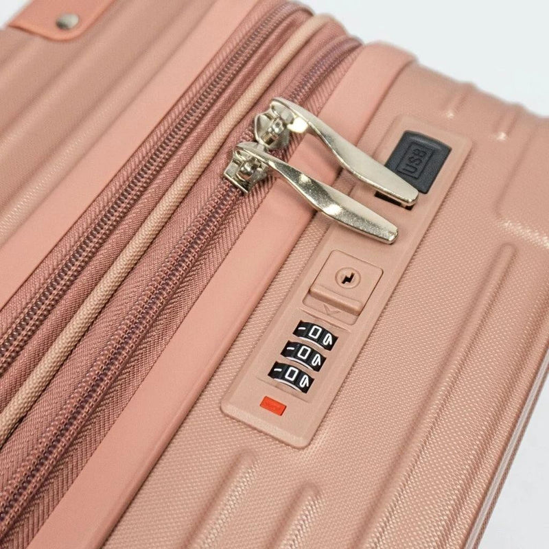 2 Malas Bordo Viagem + Frasqueira | Cadeado Numérico | Padrão ANAC | Rodinhas 360° |