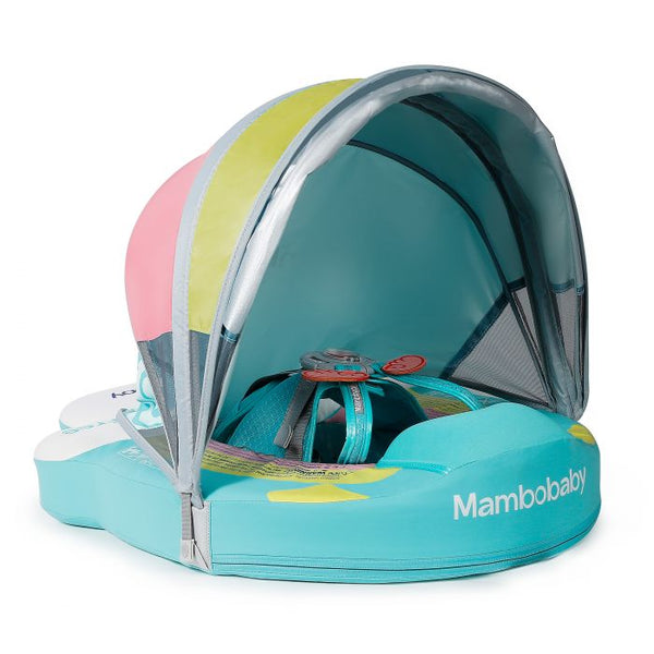 Boia MamboBaby Arco Íris Com Cauda e Proteção FPU 50+ (3 meses a 3 anos)